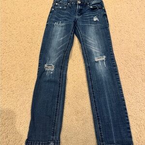 Hudson Distressed Slim Blue Jeans size 8/9
